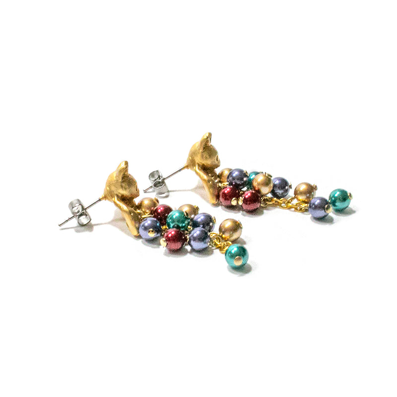 ピアス 両耳 Palnart Poc いたずらネコピアス 日本製 ハンドメイド【取り寄せ品】（2503611700）
