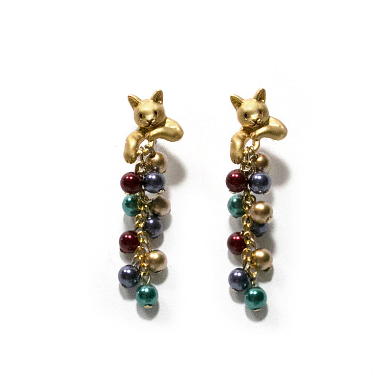 ピアス 両耳 Palnart Poc いたずらネコピアス 日本製 ハンドメイド【取り寄せ品】（2503611700）
