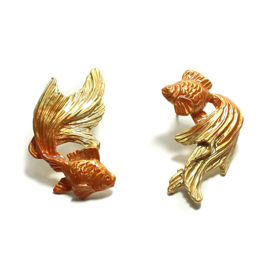 ピアス 両耳 Palnart Poc 金魚ピアスGD 日本製 ハンドメイド【取り寄せ