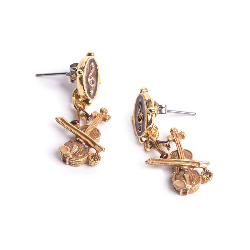 ピアス 両耳 HOFMUSICA バイオリン・ブラン ヴァイオリン 日本製 ハンドメイド【取り寄せ品】（2503617300）