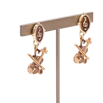 ピアス 両耳 HOFMUSICA バイオリン・ブラン ヴァイオリン 日本製 ハンドメイド【取り寄せ品】（2503617300）