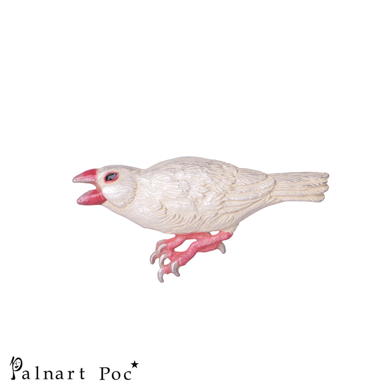 ブローチ　Palnart Poc 文鳥 日本製 ハンドメイド【取り寄せ品】（2511604800）