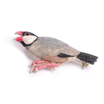 ブローチ　Palnart Poc 文鳥(ノーマル) 日本製 ハンドメイド 鳥モチーフ Java sparrow アクセサリー【取り寄せ品】（2511606100）