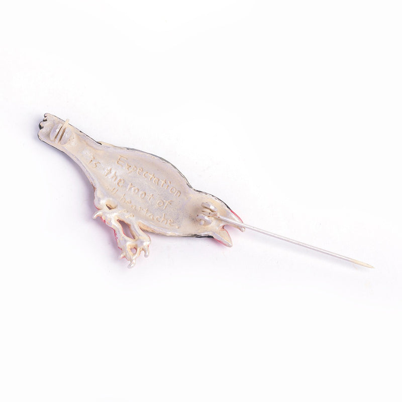 ブローチ　Palnart Poc 文鳥(ノーマル) 日本製 ハンドメイド 鳥モチーフ Java sparrow アクセサリー【取り寄せ品】（2511606100）