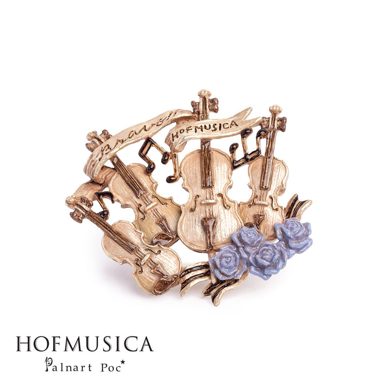 ブローチ HOFMUSICAホーフムジカ カルテット 日本製 ハンドメイド【取り寄せ品】（2511606600）