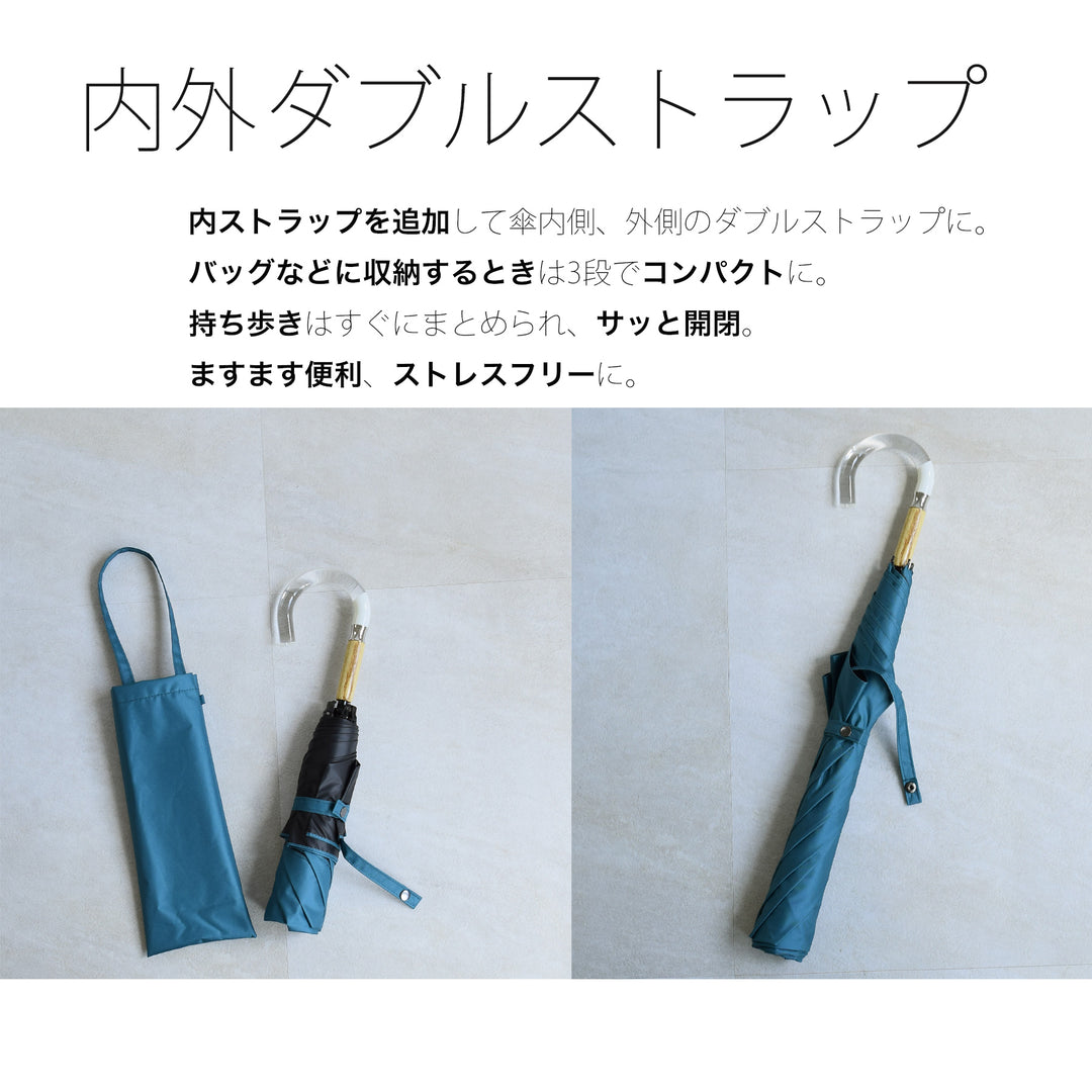 日傘 utatane 100％遮光 UV遮蔽率99.9％以上 一級遮光 晴雨兼用