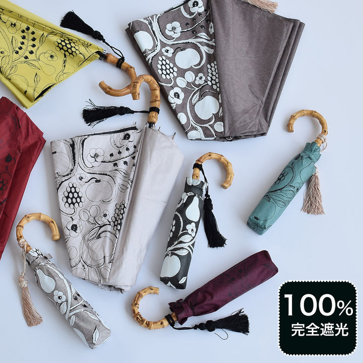 詩仙堂 ちりめん日傘 楽天市場】【utatane×Kuovi（クオヴィ） 100％完全遮光日傘 47cm