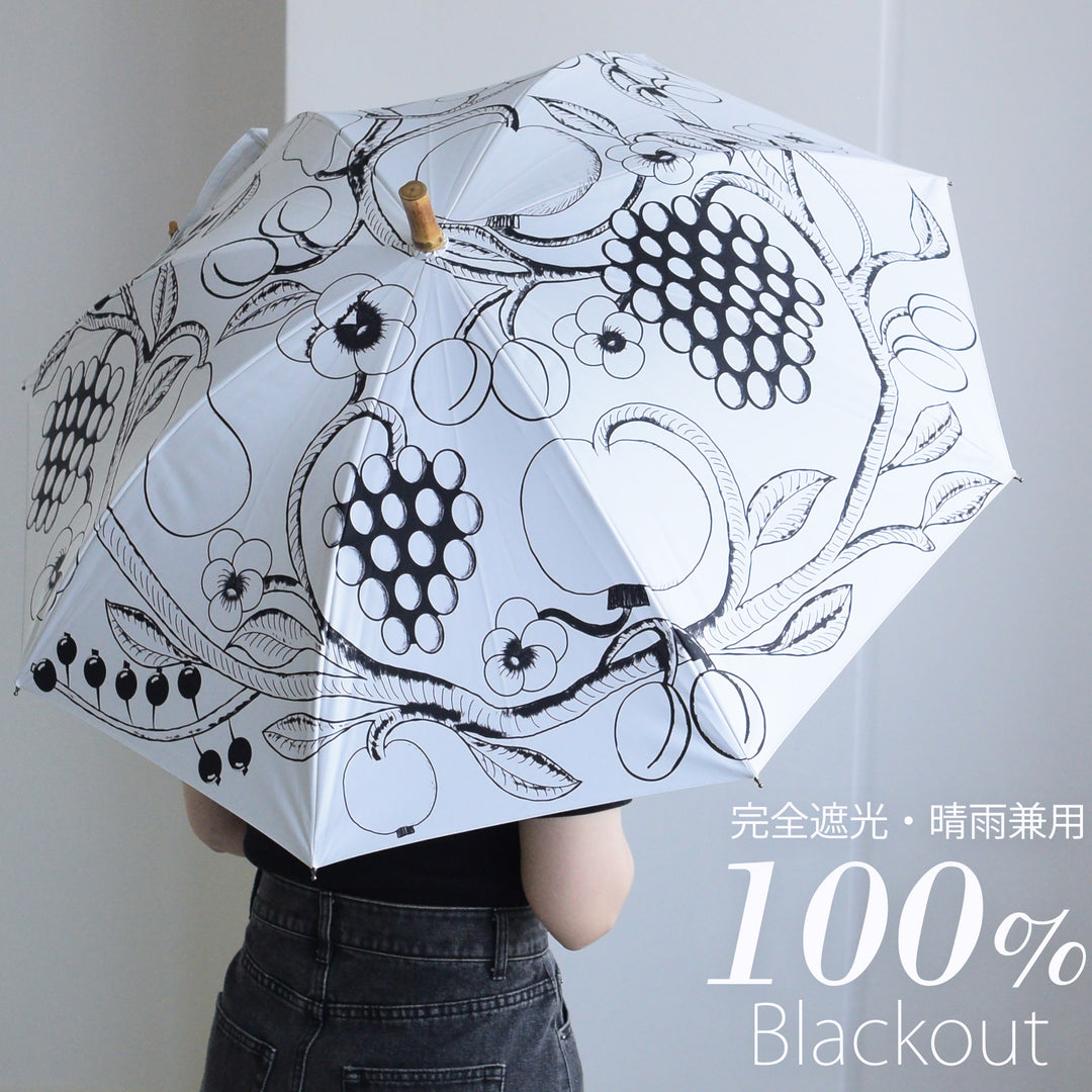 専用です⭐︎utatane×Kuovi 100％完全遮光日傘 47cm 長傘 日傘 utatane×Kuovi（クオヴィ）長傘】100％遮光 スライドショート