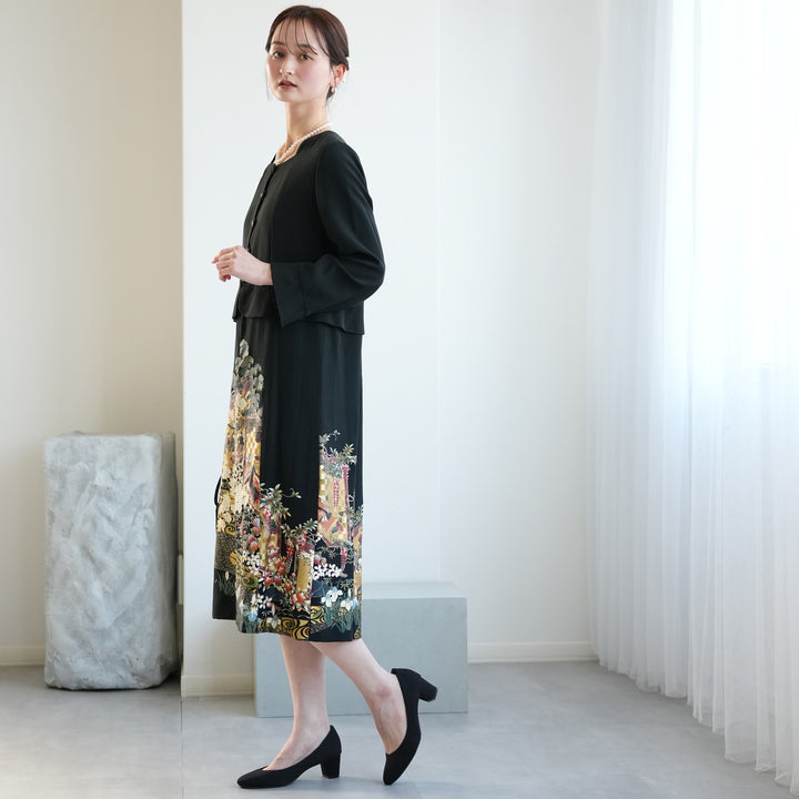黒留袖　『織元』様にてお誂え　リフォームでドレスにも！ イオンの衣料品レンタル専門店】LULUTI（ルルティ）より黒留袖