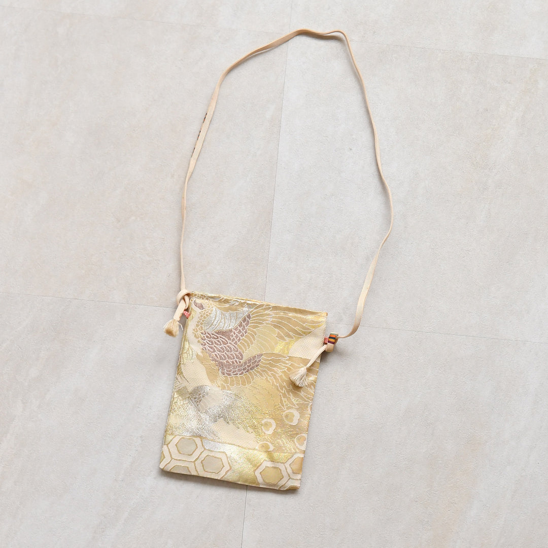 maison utatane No.BG01 風を待つ鳳凰】帯リメイクショルダーバッグ