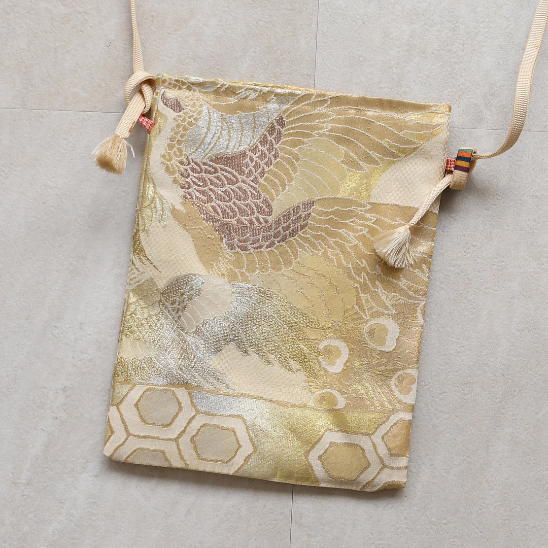 maison utatane No.BG01 風を待つ鳳凰】帯リメイクショルダーバッグ