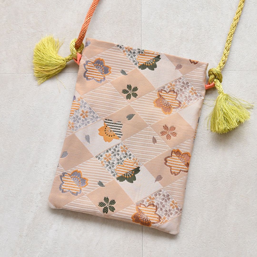 maison utatane No.BG09 風を待つ桜】帯リメイクショルダーバッグ 一点