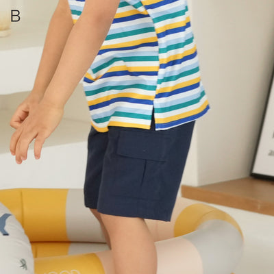 【キッズ水着 カーゴパンツ】ポケット 子供水着 男女兼用  ウエストゴム（2715600401）