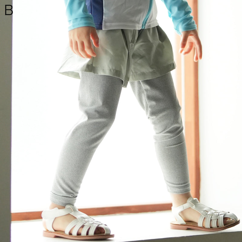 【キッズ水着 スイムウェア レギンス】フルレングス 子供水着 男女兼用  ウエストゴム（2721600001）