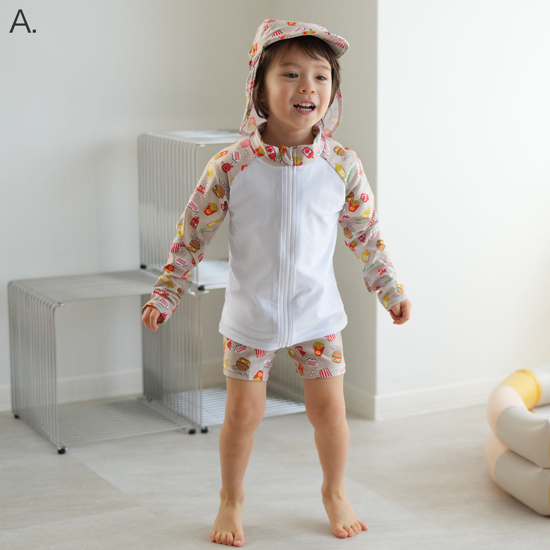 tom&boy 花柄パンツ 2y 25SS】TOM＆BOY(トムアンドボーイ)SMALL FLORAL PANTS white×red
