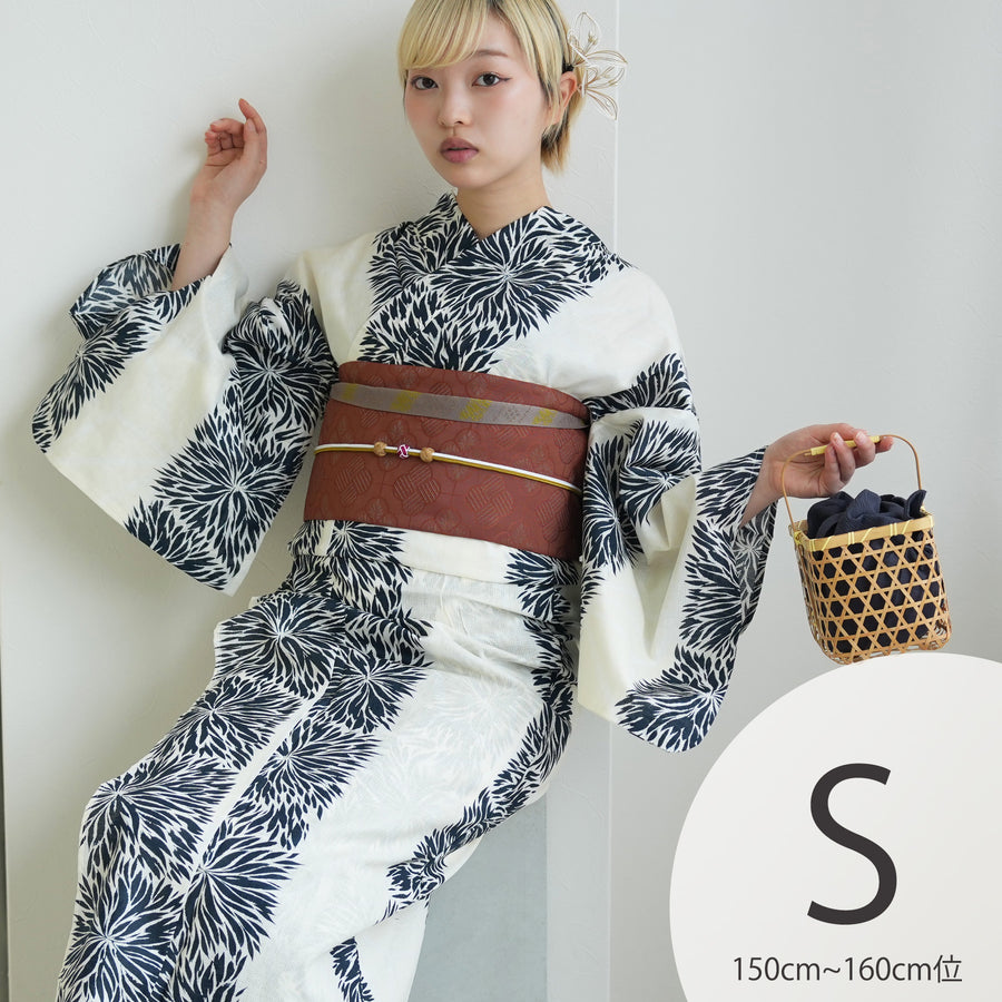 【値下げ】utatane ウタタネ 浴衣 きなりに光る黄金の蛍 浴衣（黄色／イエロー） | utatane［公式］オンラインショップ 着物・浴衣