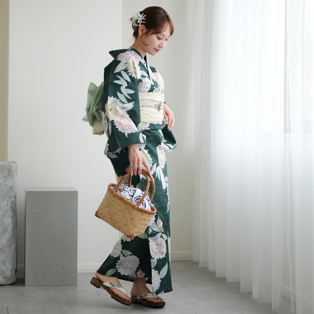utatane ウタタネ 浴衣.帯.下駄3点セット 浴衣3点セット（浴衣/帯/下駄） utatane ゆかた S プチサイズ