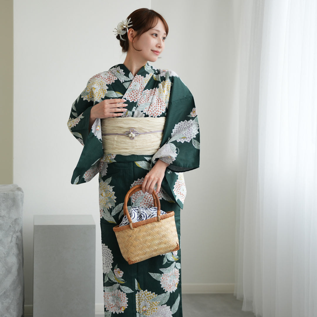 ✅新品【水色にミント更紗】utatane ウタタネ 浴衣単品 新品＊ utatane ウタタネ 浴衣単品の通販 by RUcham's shop｜ラクマ