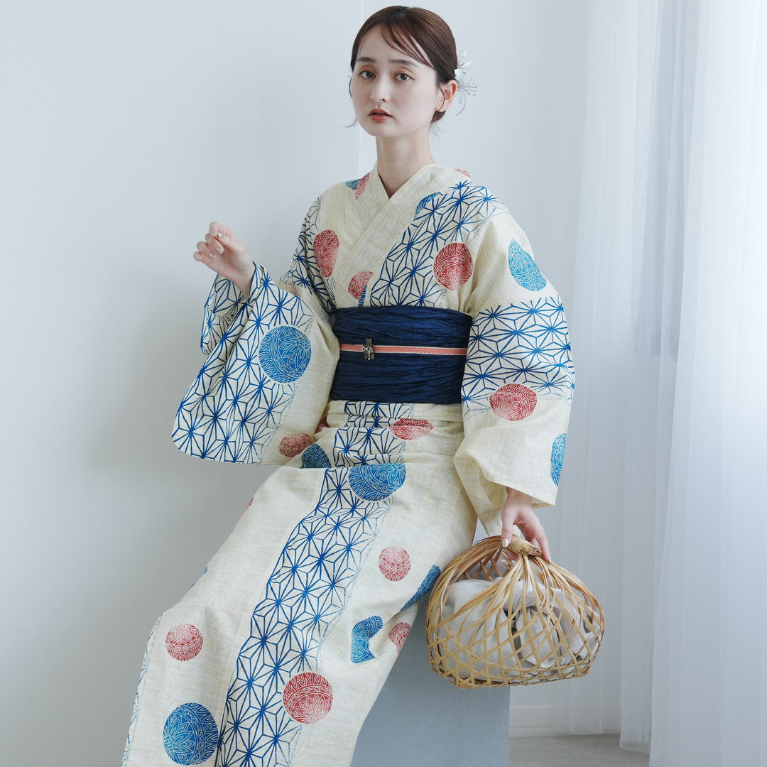 大人のゆかた◇新品！高級浴衣4点セット◎プレタ浴衣・単帯・帯〆・帯留 緑陰百合 大人のゆかた◇新品！高級浴衣4点セット◎プレタ浴衣・単帯・帯