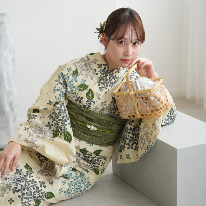 浴衣・帯セット　麻素材 楽天市場】Sサイズ 浴衣 単品 / 帯 セット メンズ 浴衣 綿麻浴衣