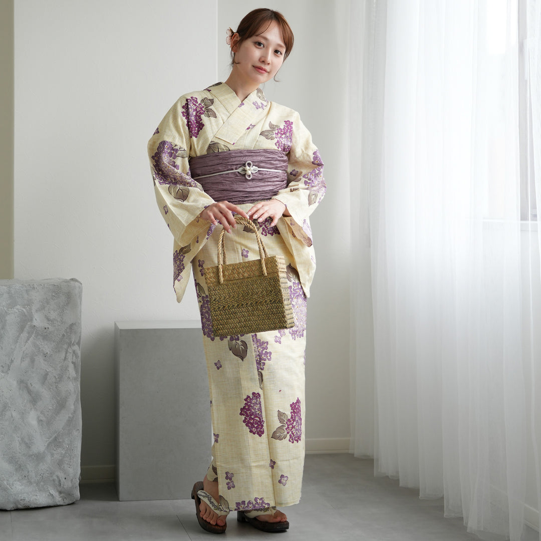 楽天市場】【utatane 綿麻 高級変わり織 浴衣3点セット 先染め