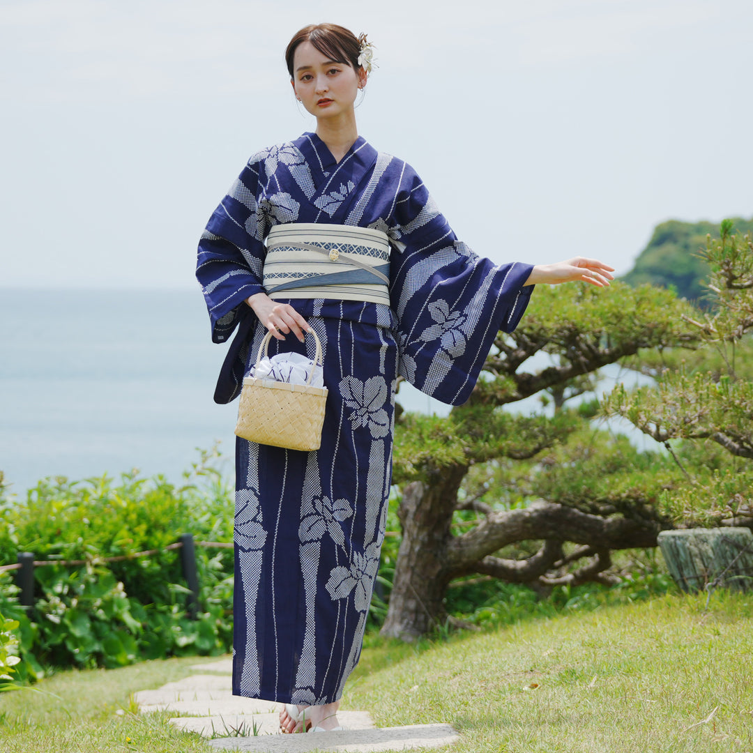 utatane 浴衣/下駄/兵児帯3点セット 着物・浴衣