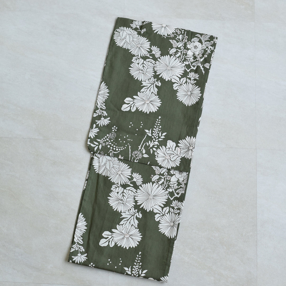 浴衣3点セット（浴衣/帯/下駄） utatane ゆかた フリーサイズ（身長155