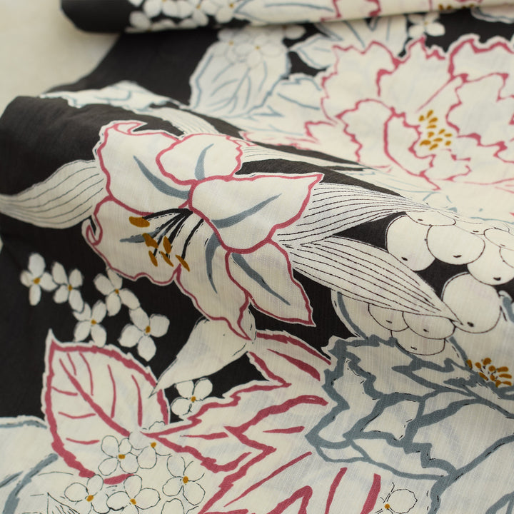 utataneネイビー花柄 浴衣・帯下駄セット未開封新品フリーサイズ utataneネイビー花柄 浴衣・帯下駄セット未開封新品フリーサイズ