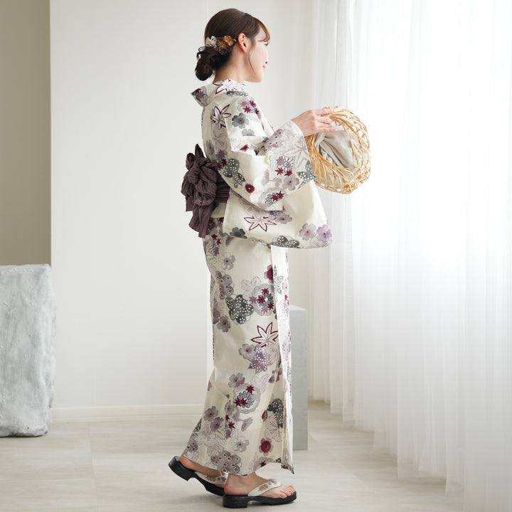 浴衣ドレス （帯付き） 大人用フリーサイズ tika_tk-ykrt23138-ojm15