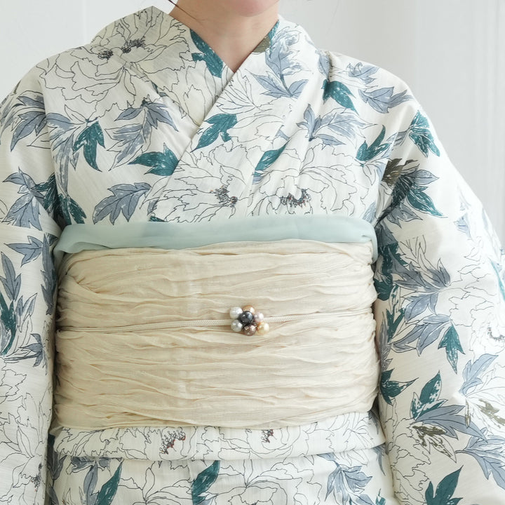 utatane 浴衣＋帯 浴衣3点セット（浴衣/帯/下駄） utatane フリーサイズ（身長155-165cm