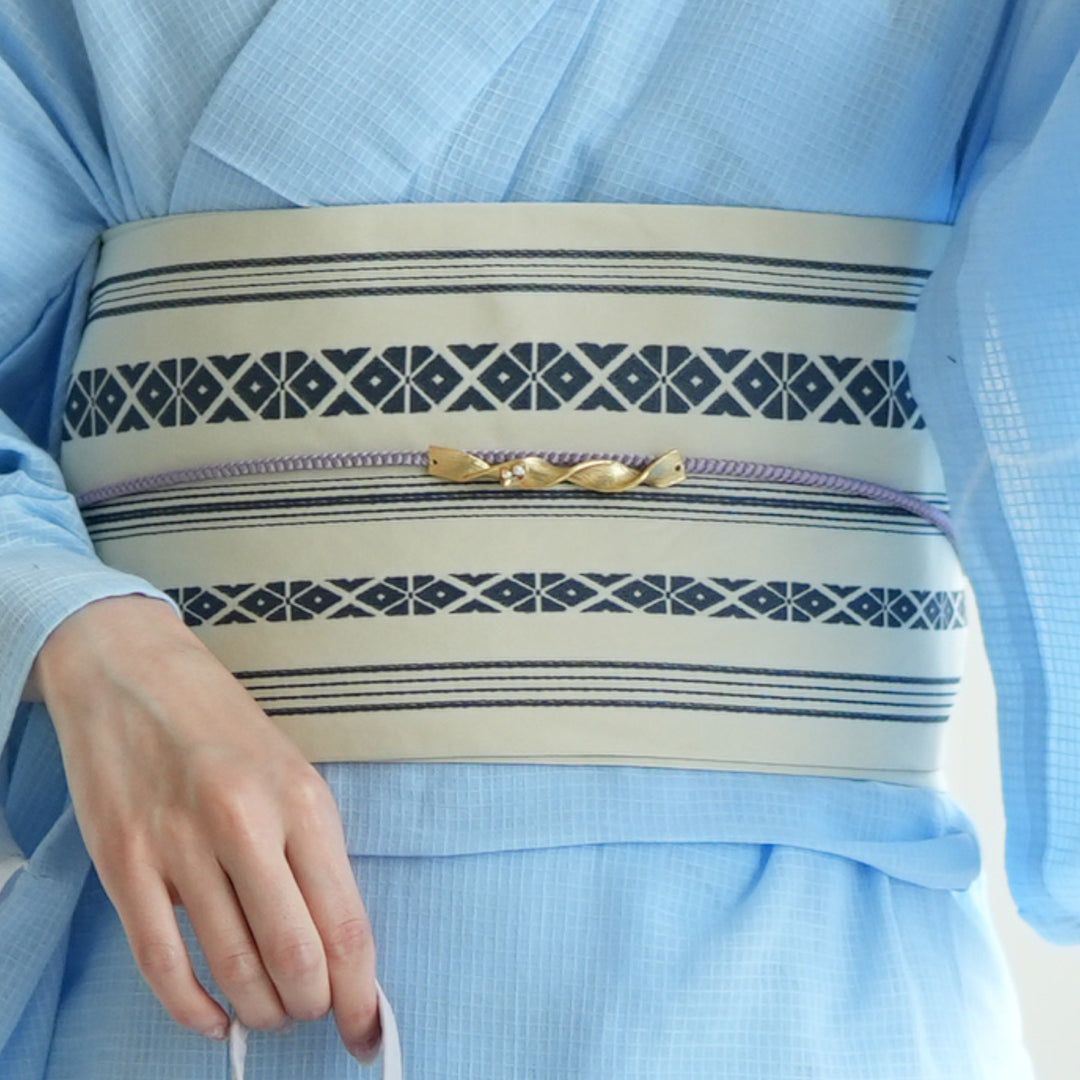 浴衣3点セット（浴衣/帯/下駄） utatane 京鹿の子絞り ゆかた