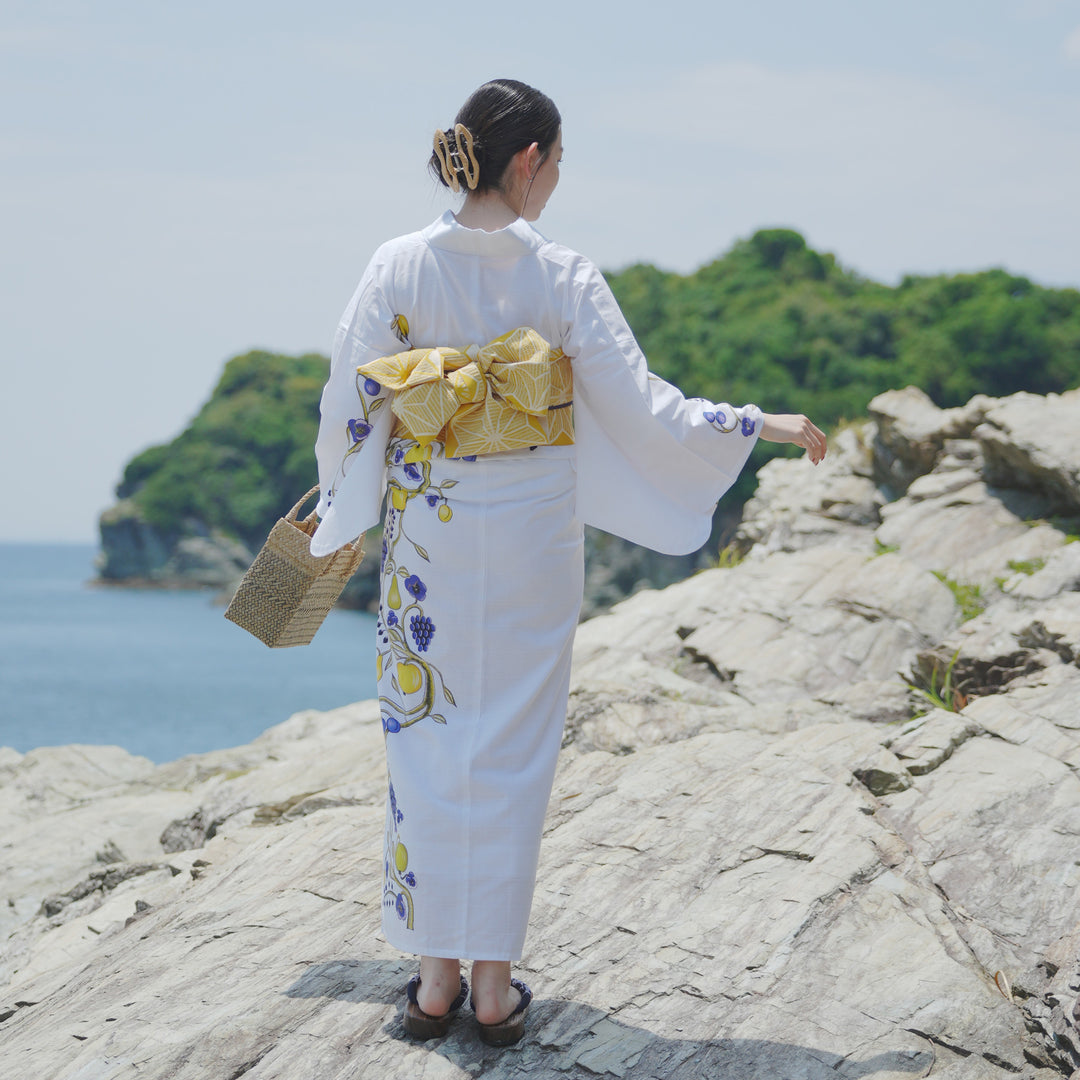 絵羽浴衣3点セット（浴衣/帯/下駄） utatane×Kuovi（クオヴィ