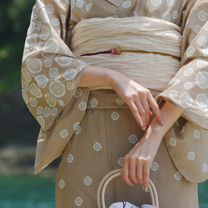 ゆか CALÇA ESTILO PIJAMA FLUIDA ZW COLLECTION - Areia | ZARA Brasil