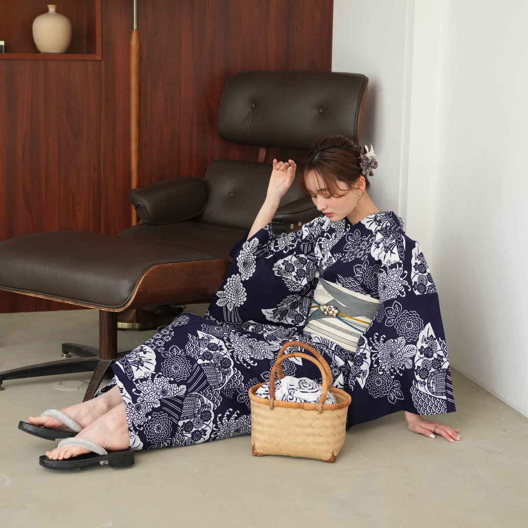 市田(株)　夢工房Ⅱ　しつけ糸付き　新品　浴衣 市田(株) 夢工房Ⅱ しつけ糸付き 新品 浴衣