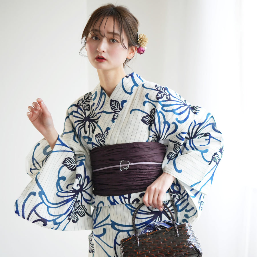 浴衣　綿　型染め　広衿 5010229812_140a0aa6-7ff6-42fe-