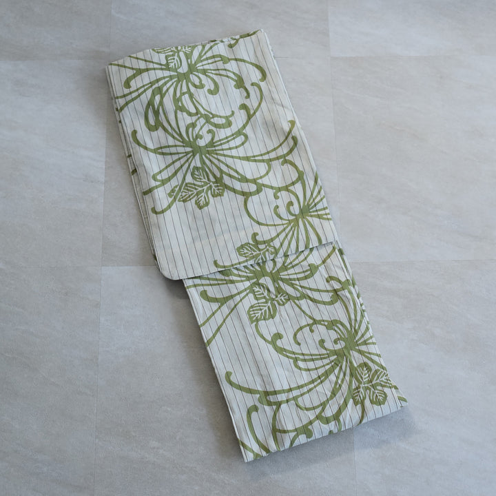 utatane × 注染工房 浴衣3点セット ( ゆかた・帯・下駄 ) 等間し