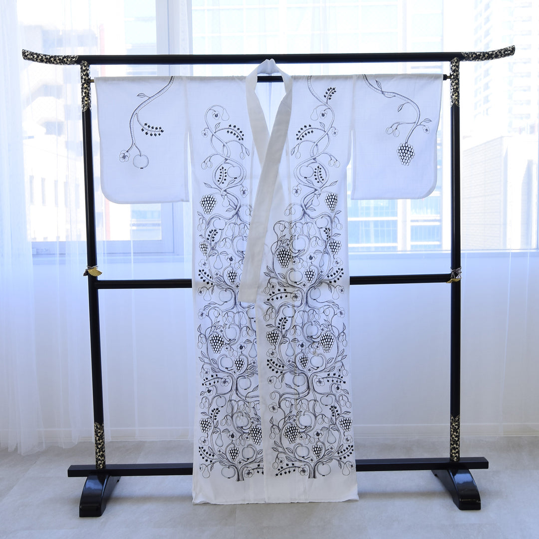 ゆかたん。 絵羽浴衣3点セット（浴衣/帯/下駄） utatane×Kuovi（クオヴィ