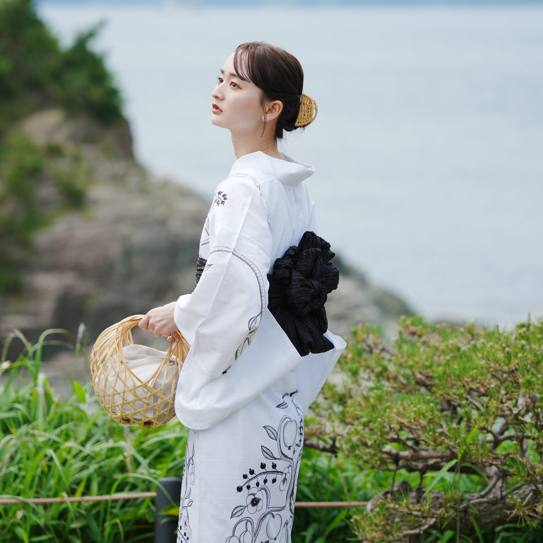 絵羽浴衣3点セット（浴衣/帯/下駄） utatane×Kuovi（クオヴィ