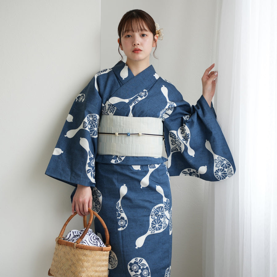 【S1657】夏着物 浴衣 青 単品販売♪ SALE] 青緑生地にカラフル鮮やか花火柄レディース浴衣3点セット