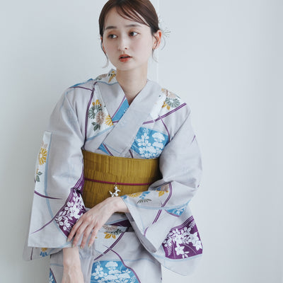 【新品】utatane 高級変わり織 浴衣3点セット 上品グレーの古典花 楽天市場】【69％OFF】【utatane 高級変わり織 浴衣3点セット