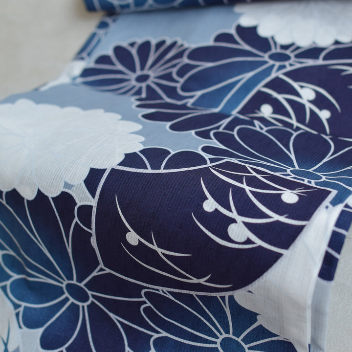 ニコアンティーク 高級変わり織 浴衣3点セット ( ゆかた・帯