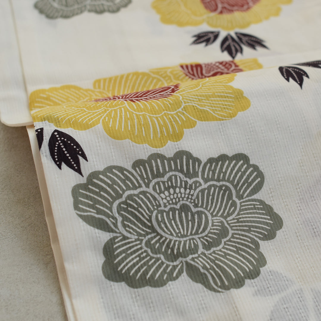 画像の帯つき◆◆ノー皺加工最高級クールパス◆モダン翡翠緑の花古典夏浴衣◆ 楽天市場】2025新作 浴衣 5点セット レディース (ゆかた・しわ