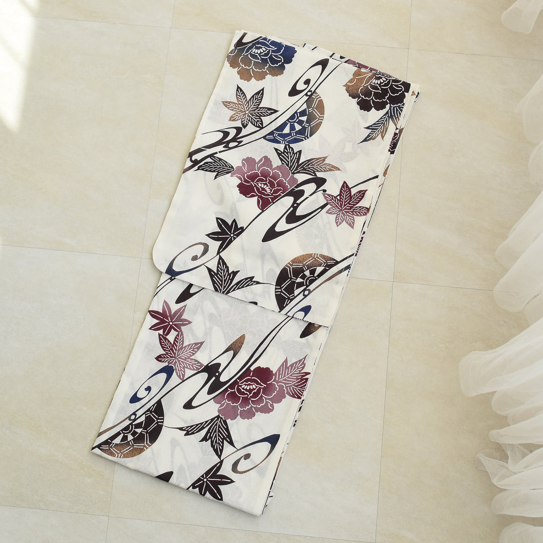 特注 別注 ゆかた反物 純綿100% オーダーメイド 濃紺 蟹 縁起柄 特注 別注 ゆかた反物 純綿100% オーダーメイド 濃紺 蟹 縁起柄