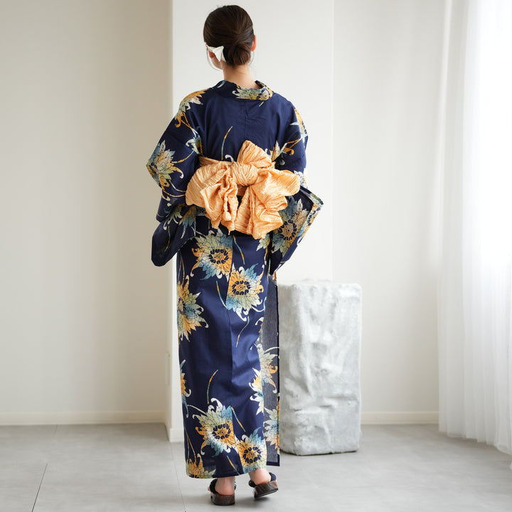 ゆかたんさん専用 ニコアンティーク 高級変わり織 浴衣3点セット ( ゆかた・帯
