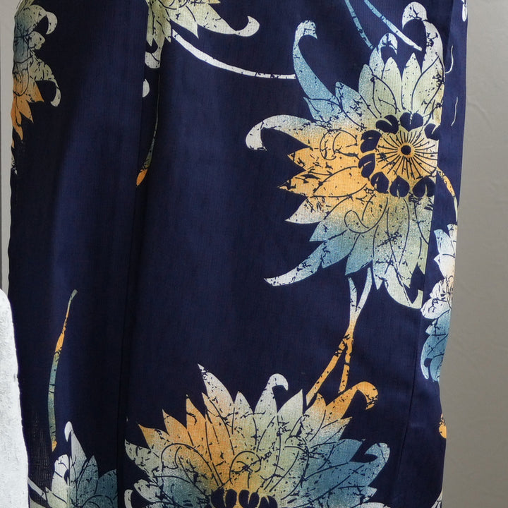 ニコアンティーク 高級変わり織 浴衣3点セット ( ゆかた・帯・下駄