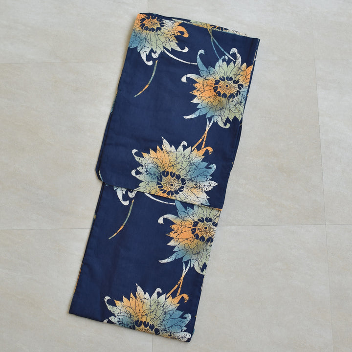 ニコアンティーク 高級変わり織 浴衣3点セット ( ゆかた・帯・下駄