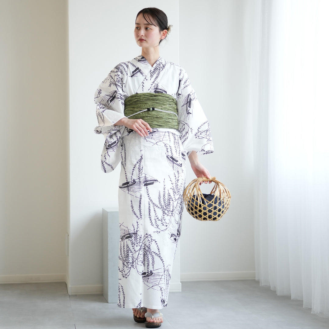 お任せ下駄+お任せ帯白系+お任せ帯締め◆◆高級変わり織り浴衣★優美な金魚柄 5010276911_5_720x.jpg?v=1744963698