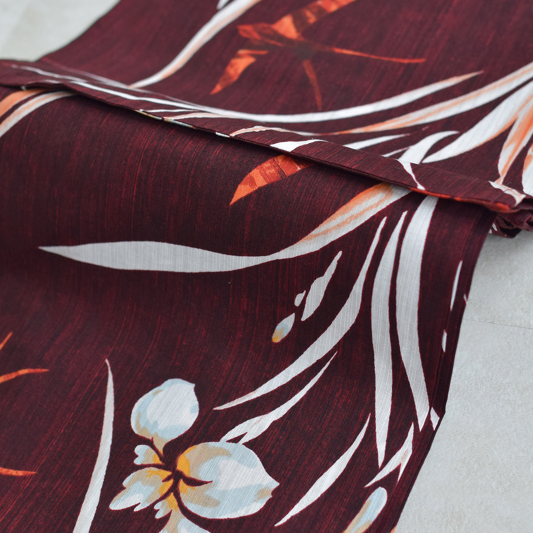 ニコアンティーク 高級変わり織 浴衣3点セット ( ゆかた・帯・下駄