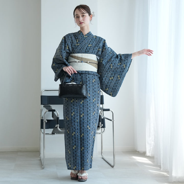 最終価格☆オリエンタル更紗柄☆染め分けふくれ織り☆３色染め分け☆やまと謹製 目玉！最終価格☆オリエンタル更紗柄☆染め分けふくれ織り☆3色