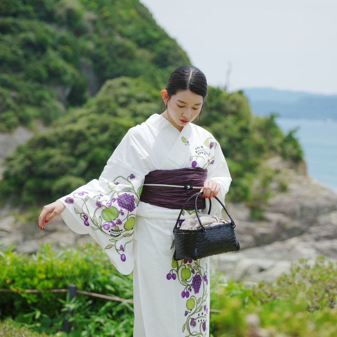 新品　ブランド浴衣　変わり織り 楽天市場】【ニコアンティーク 高級変わり織 浴衣3点セット